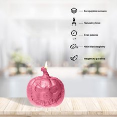 Świeca Halloween PUMPKIN Pink - Miniaturka zdjęcia nr 4