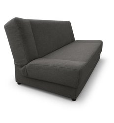 Wersalka DUO 188x85x90 cm kanapa rozkładana z funkcją spania i pojemnikiem ciemnoszara - Miniaturka zdjęcia nr 3