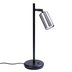 Lampa biurkowa WINX 44x15x13 cm lampka na biurko tuba czarny chrom GU10 do biura pokoju - Miniaturka zdjęcia nr 1