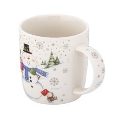 Kubek 400 ml porcelanowy świąteczny z bałwankiem w pudelku do jadalni - Miniaturka zdjęcia nr 3