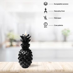 Świeca Pineapple Black Metallic - Miniaturka zdjęcia nr 2