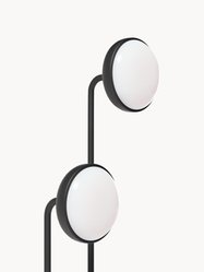 Lampa podłogowa 45x22x135 cm LED z funkcją przyciemniania czarna do salonu lub pokoju - Miniaturka zdjęcia nr 4