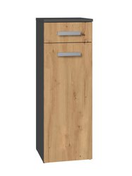  Szafka łazienkowa NEL V DS 85x30x30 cm z szufladą i drzwiami do łazienki dąb artisan/antracyt - Miniaturka zdjęcia nr 3