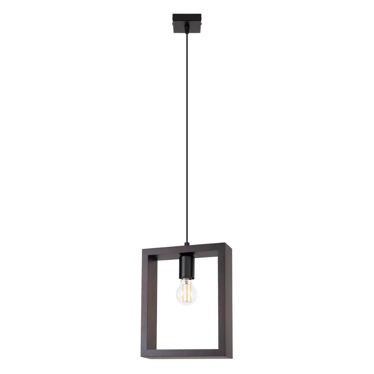 Lampa wisząca ARIES wenge 133x8x24cm nowoczesna E27 do salonu