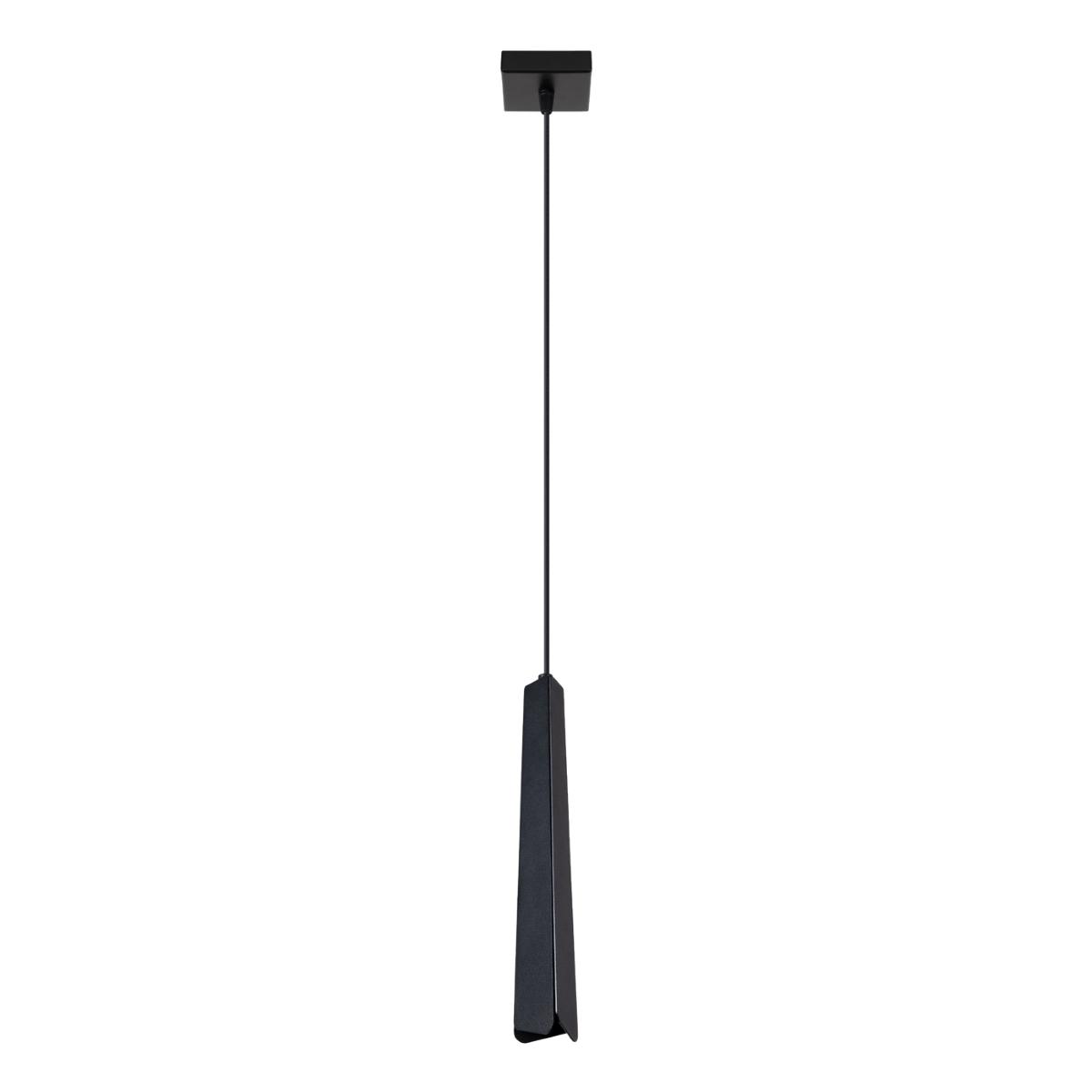 Lampa wisząca PRYSM 1 czarna 120x8x8cm nowoczesna lampa G9 do salonu