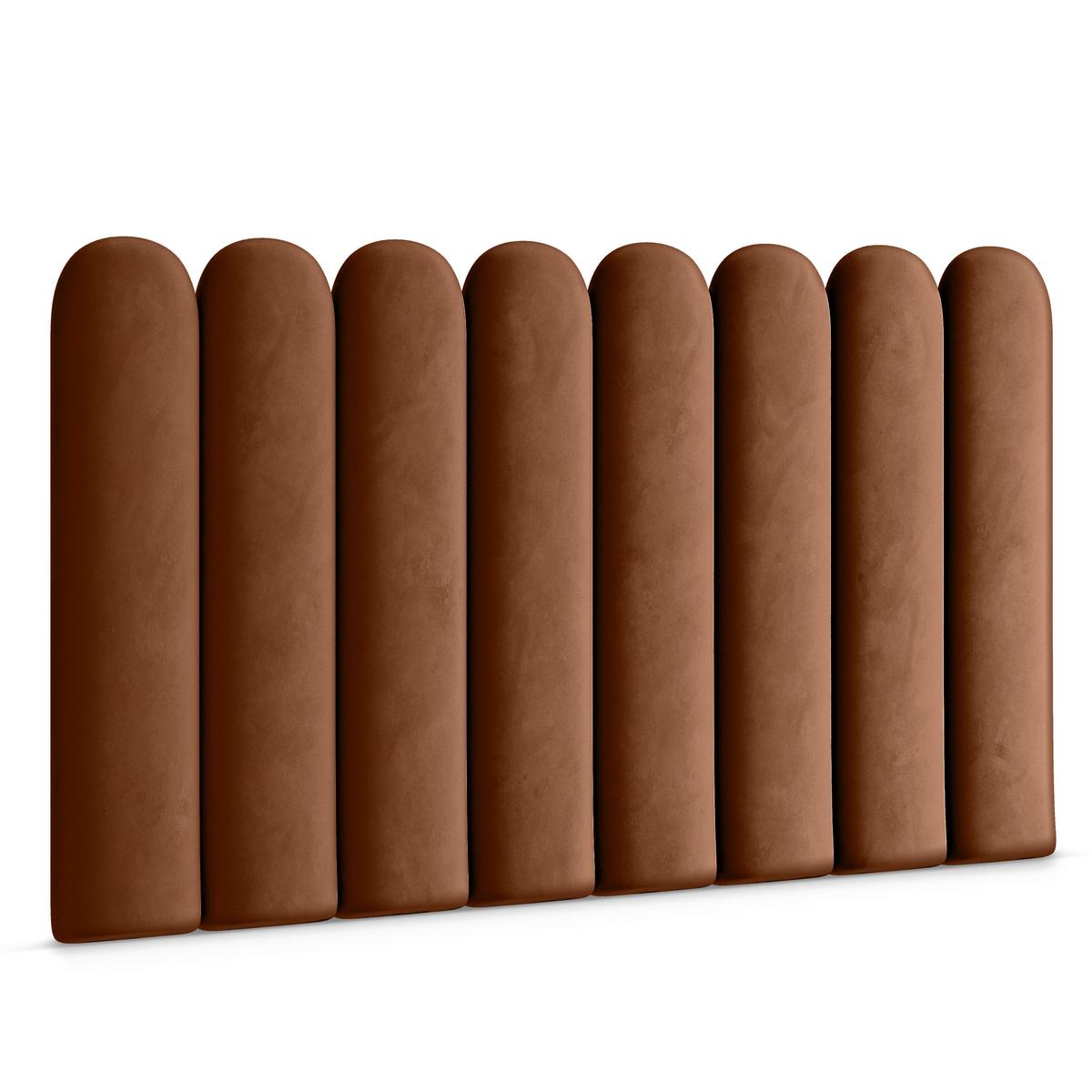 Panele tapicerowane 20x60 cm na ścianę płotek miodowy