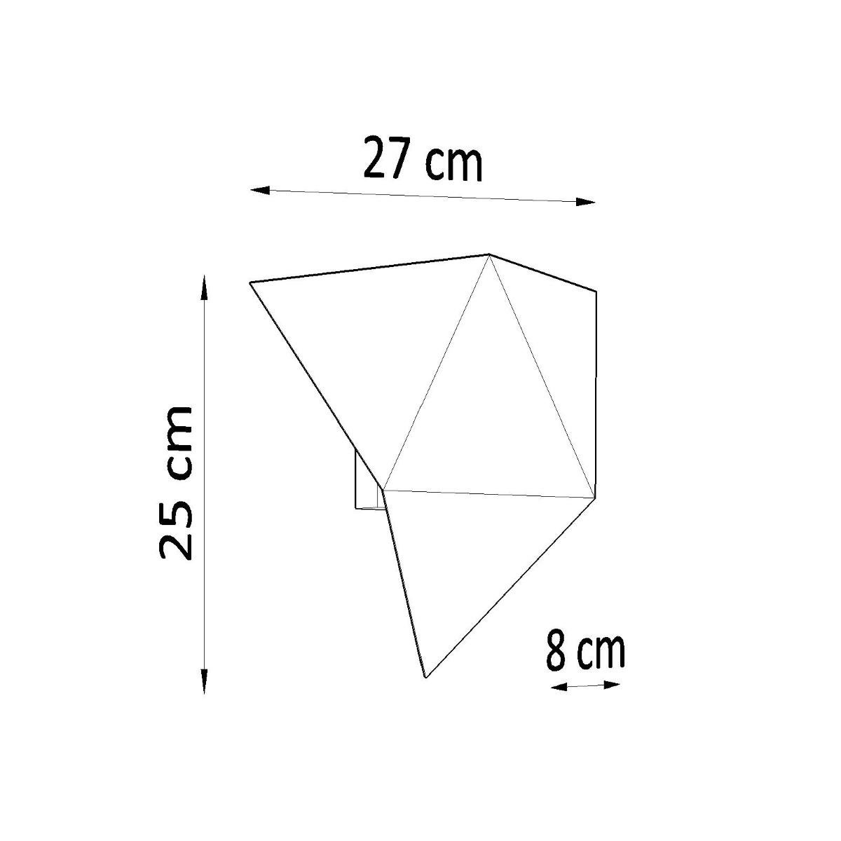 Kinkiet SOLIDO biały 25x8x27cm nowoczesny G9 do salonu nr. 4