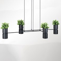 Lampa wisząca KUKKIA czarna 150x62x142cm nowoczesna G10 do salonu - Miniaturka zdjęcia nr 1