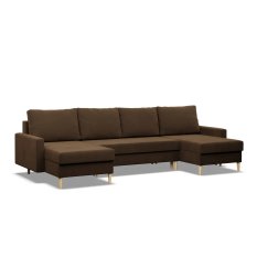 Narożnik Sofa Kanapa typ U Blank brązowy - Miniaturka zdjęcia nr 1