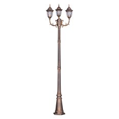 Lampa ogrodowa stojąca K-7007A2/3N / VASCO 60x235x27 cm do ogrodu czarny/złoty - Miniaturka zdjęcia nr 1