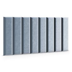 Panele tapicerowane 60x15 cm na ścianę magic velvet błękitny - Miniaturka zdjęcia nr 1