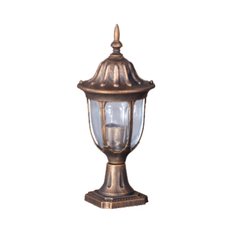 Lampa ogrodowa stojąca K-5007S2/N / VASCO 16x40x16 cm do ogrodu czarny/złoty - Miniaturka zdjęcia nr 1