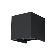 Kinkiet LUCA czarny LED IP54 10x10x10cm nowoczesna lampa LED do salonu