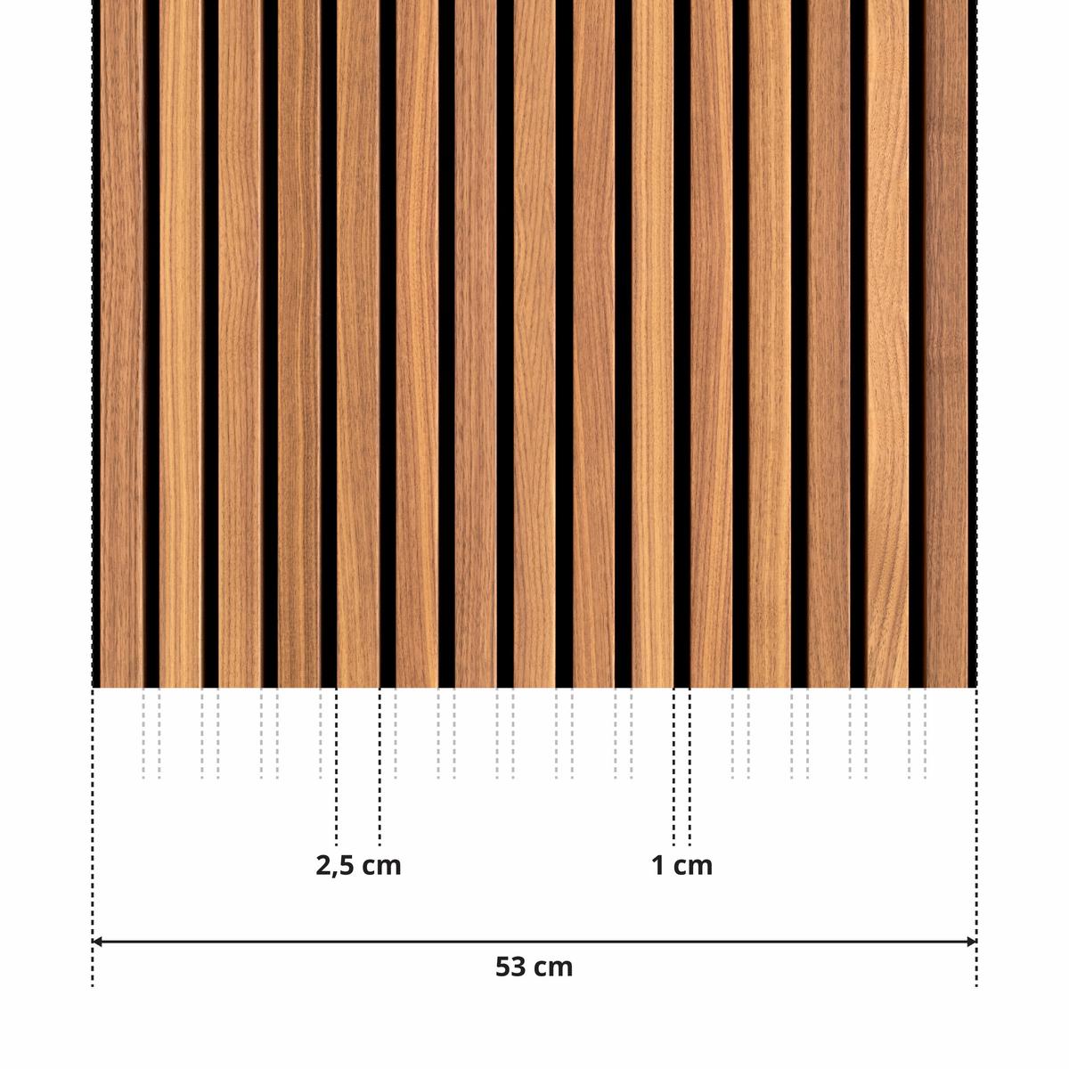 Tapeta Dekoracja Ścienna Nowoczesna ze Wzorem LAMELE DREWNO Imitacja DESKI 3D 53x300  nr. 5