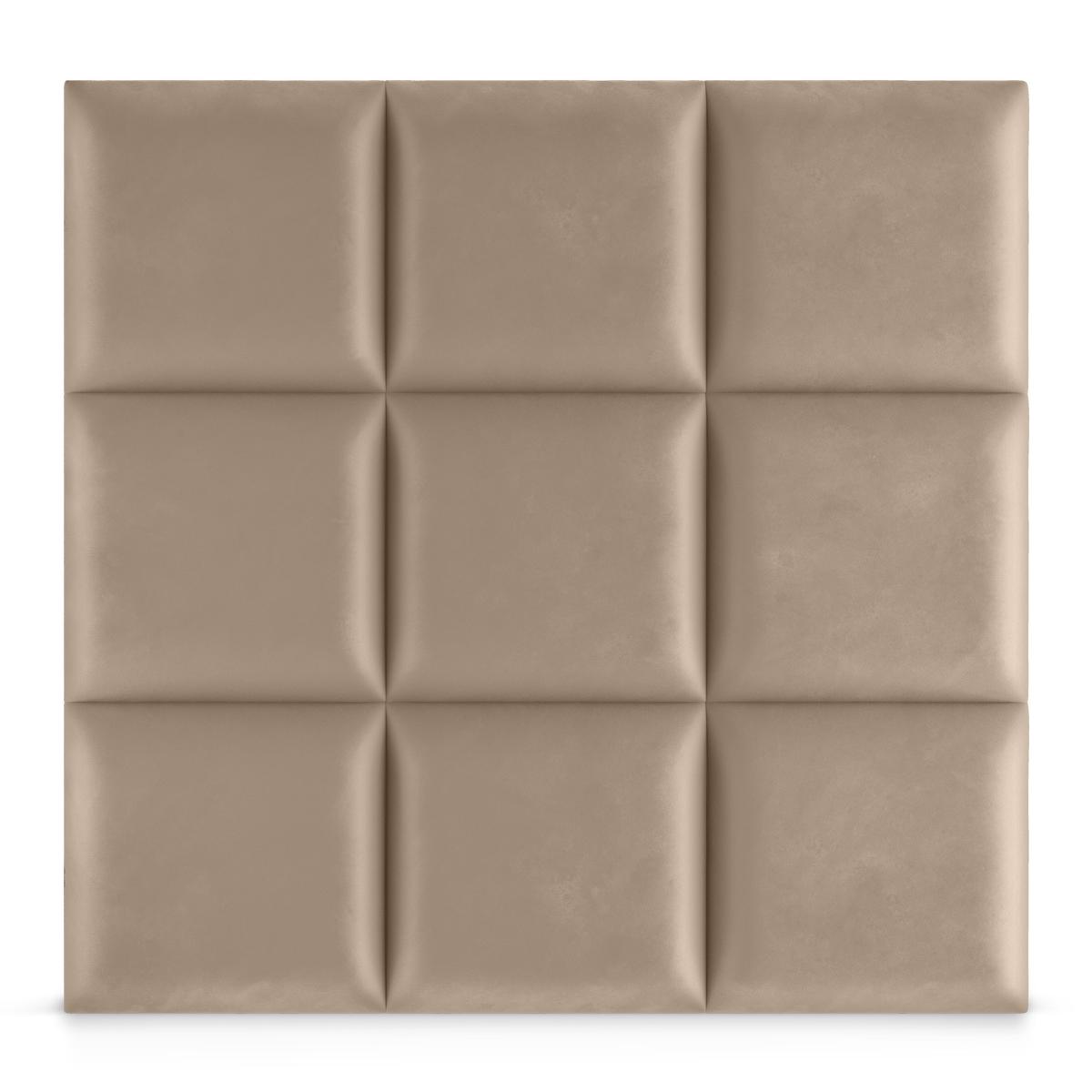 Panele tapicerowane  30x30 cm na ściankę kwadrat beżowy nr. 4