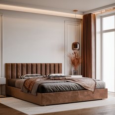  Panele tapicerowane  100x20 cm na ścianę magic velvet brązowy - Miniaturka zdjęcia nr 5
