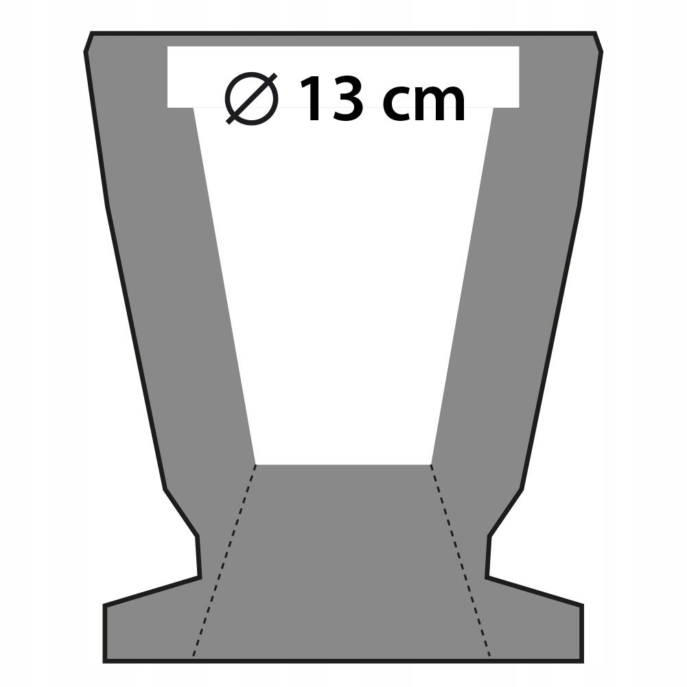 Doniczka betonowa Aphrodite 13 cm | Stal nr. 4