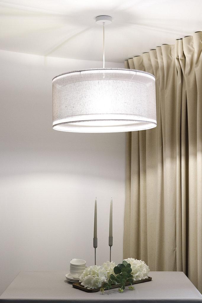 Lampa wisząca DUO 50 cm LEN LIGHT szara do salonu nr. 6