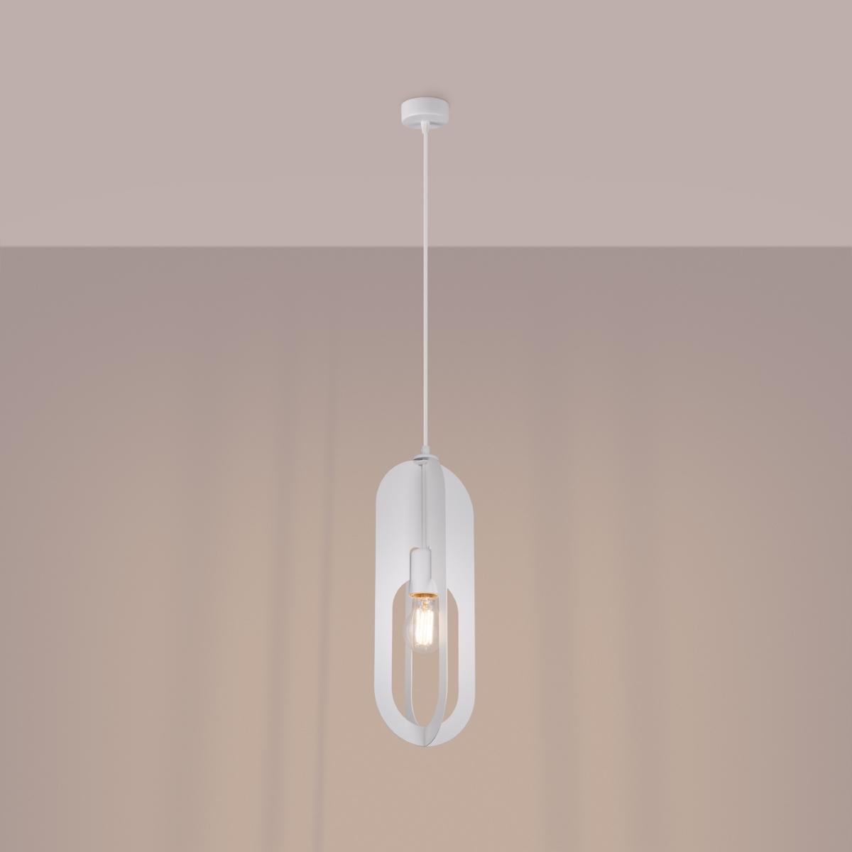 Lampa wisząca NICUS 1 biała 140x11x11cm nowoczesna E27 do salonu nr. 3