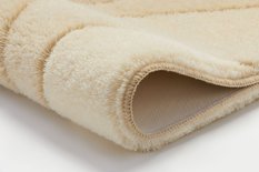 Dywanik łazienkowy beżowy 70x120 cm wysokie runo Kleine Wolke Fiona do łazienki - Miniaturka zdjęcia nr 2