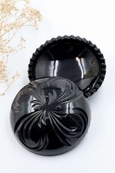 Hialitowa bombonierka / puzderko Huta Hortensja - Miniaturka zdjęcia nr 2