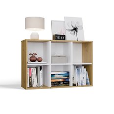 Regał Malax MINI 60x90x30 cm do sypialni salonu dąb artisan biel  - Miniaturka zdjęcia nr 8