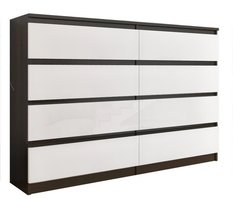 Komoda MODERN 140x40 cm wenge mix  z szufladami do biura sypialni lub salonu - Miniaturka zdjęcia nr 1