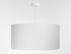 Lampa wisząca 40cm LEN LIGHT biała do salonu - Miniaturka zdjęcia nr 3