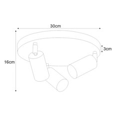 Lampa sufitowa K-4455 MONTI 30x16x30 cm do salonu lub pokoju czarny - Miniaturka zdjęcia nr 2