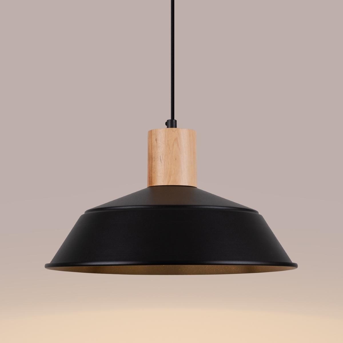 Lampa wisząca FANO czarna 120x34x34cm nowoczesna E27 do salonu nr. 8