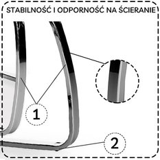 Krzesło tapicerowane K85 42x56x100 cm  do jadalni salonu ekoskóra cappuccino - Miniaturka zdjęcia nr 9