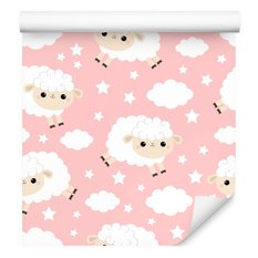 Tapeta Dla Dzieci OWIECZKI Owce Chmurki Gwiazdki 53x1000  - Miniaturka zdjęcia nr 3