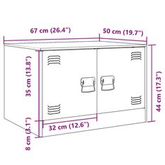 Stolik kawowy 67x50x44 cm z ukrytym schowkiem pod rozkładanym blatem czarny do salonu - Miniaturka zdjęcia nr 12