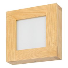 Panel LED 20 x 20 x 5 cm plafon z drewna jesionowego 18W kinkiet do salonu - Miniaturka zdjęcia nr 3