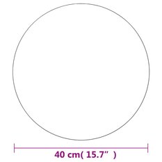 Lustro 40 cm do sypialni łazienki ścienne okrągłe szklane - Miniaturka zdjęcia nr 7