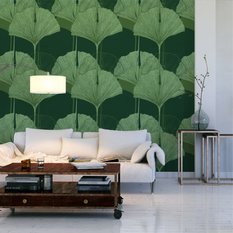 Tapeta zielone liście natura przyroda do salonu  - Miniaturka zdjęcia nr 5