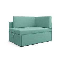 Łóżko dziecięce Viluś 108x81x78 cm sofa narożnik jednoosobowy do pokoju z funkcją spania i przechowywania dla dzieci miętowy - Miniaturka zdjęcia nr 2