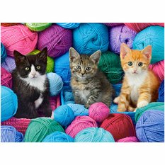 CASTORLAND Puzzle układanka 300 elementów Kittens in Yarn Store - Kotki w kłębach wełny 8+ - Miniaturka zdjęcia nr 2