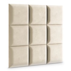Panele tapicerowane 40x40 na ścianę magic velvet kremowy - Miniaturka zdjęcia nr 3