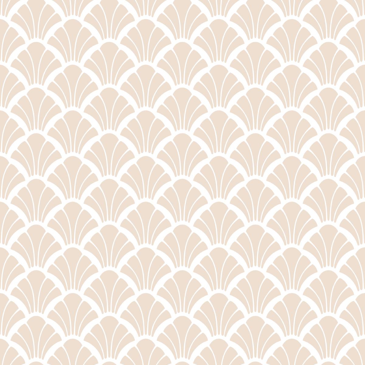 Tapeta Do Salonu ORNAMENTY Muszle Modny Wzór Dekor  nr. 5