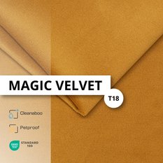 Łóżko Pojedyncze 90x200cm łóżko tapicerowane z pojemnikiem żółte do sypialni wezgłowie 100 cm - Miniaturka zdjęcia nr 12