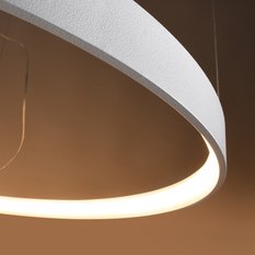 Żyrandol RIO 55 biały LED 150x55x55cm noowczesna lampa wisząca LED do salonu - Miniaturka zdjęcia nr 5