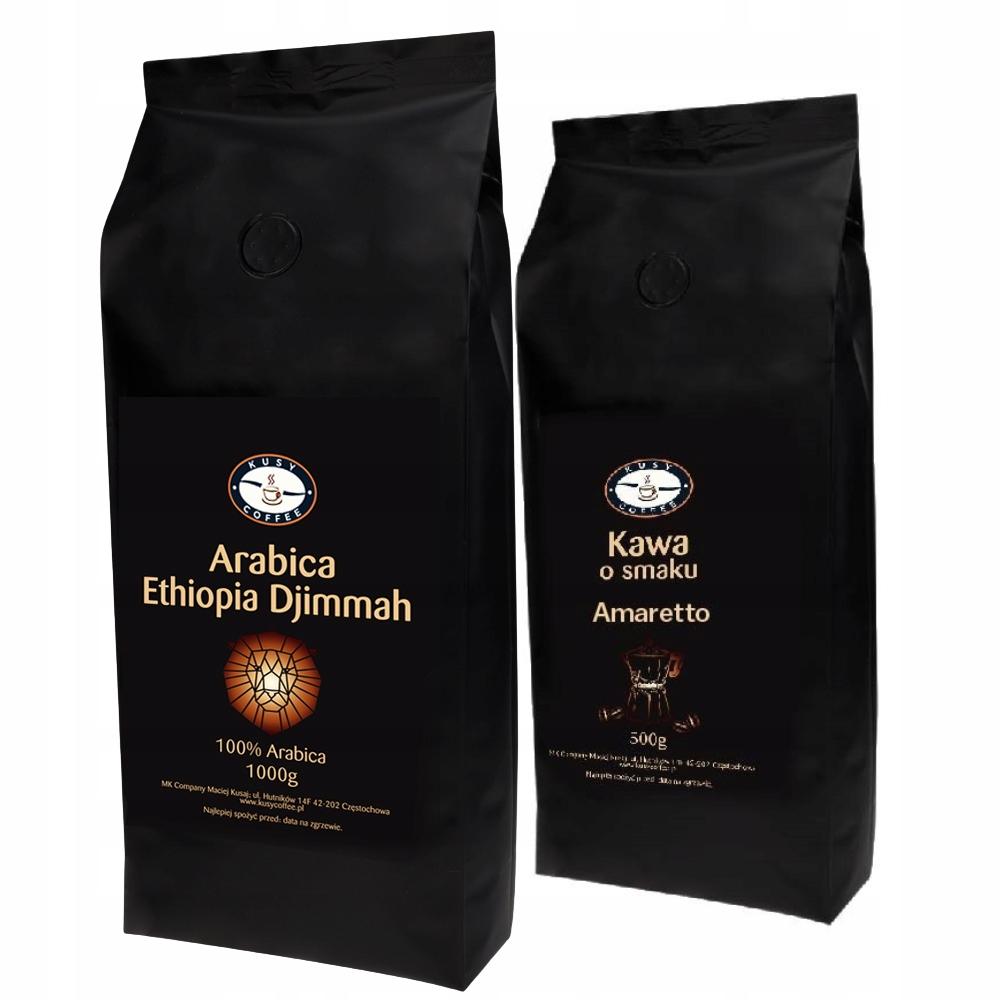 Kawa Ziarnista Etiopia 1kg Smakowa 500g KusyCoffee