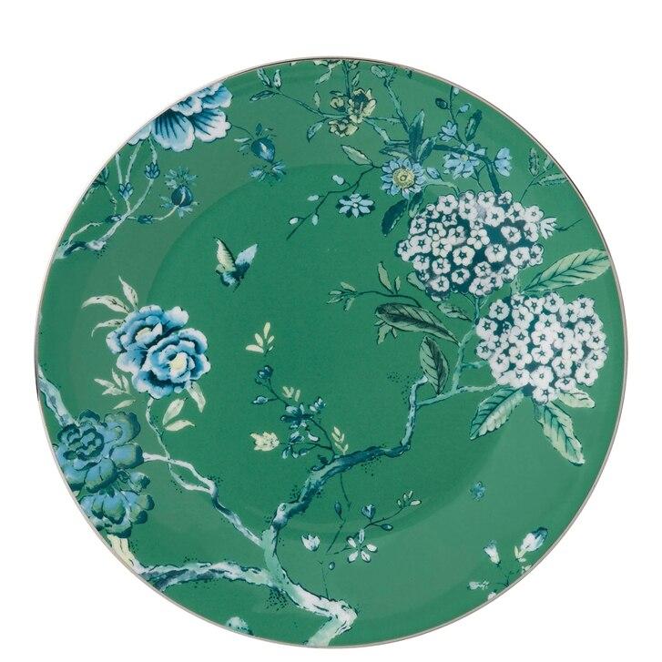 Talerz 28 cm Jasper Conran Chinoiserie Green Wedgwood zielony do jadalni