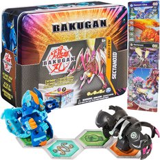 Bakugan baku-tin puszka kolekcjonera + darkus sectanoid + mystery bakugan - Miniaturka zdjęcia nr 1