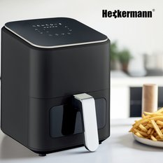 Frytkownica beztłuszczowa Air Fryer 4L Heckermann® RA510D Srebrna - Miniaturka zdjęcia nr 4