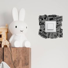 Naklejka Pod Włącznik Światła Game Over Gra 20x20 Piksele Kontroler Dla Chłopca - Miniaturka zdjęcia nr 4