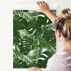 Tapeta Ścienna Egzotyczne LIŚCIE Monstera Rośliny - Miniaturka zdjęcia nr 4