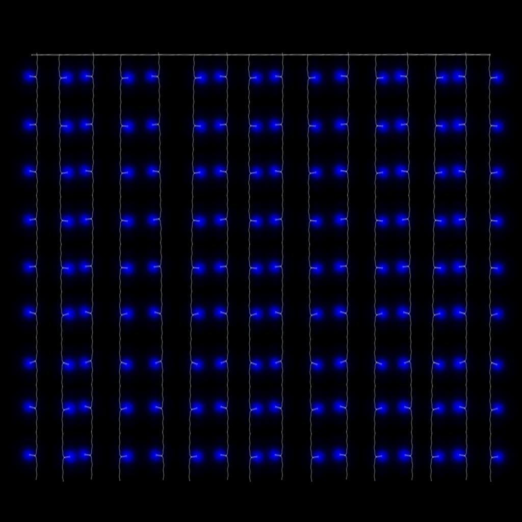 Kurtyna lampek, 3x3m, 300 niebieskich diod LED, 8 funkcji nr. 5