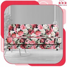 Wersalka SARA PRINT 200x95 cm kwiaty rozkładana kanapa z pojemnikiem sofa do salonu Flowers - Miniaturka zdjęcia nr 2